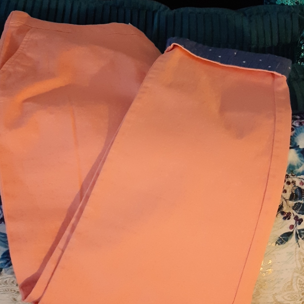 Brand new  coral/navy pants